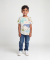 T-Shirt mit Dinos bedruckt offwhite