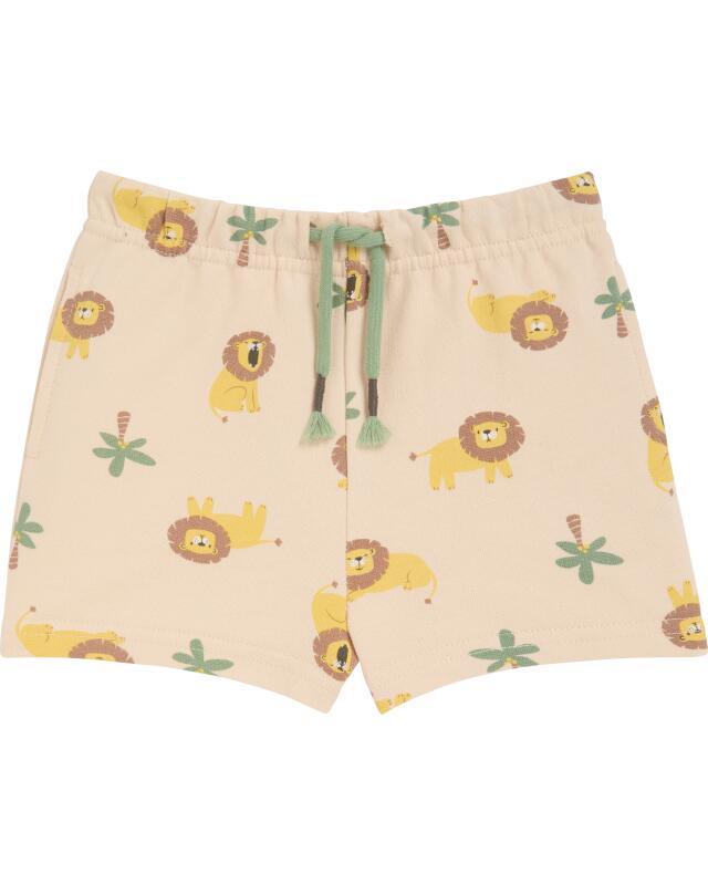 Short en sweat à motif lions bébé garçon, écru (KiK Sweatshorts mit Löwen (naturfarben)) — KiK, produit allemand authentique au Maroc