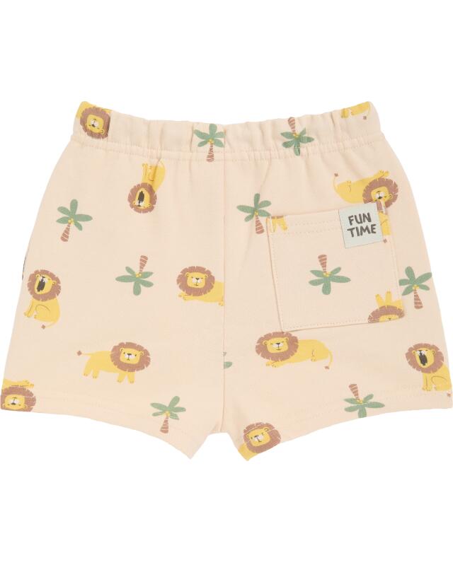 Short en sweat à motif lions bébé garçon, écru (KiK Sweatshorts mit Löwen (naturfarben)) — KiK, produit allemand authentique au Maroc