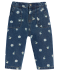 Baby jeans met bloemen denimblauw