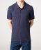 Komplett bedrucktes Poloshirt dunkelblau bedruckt