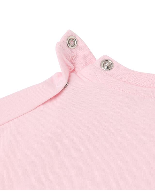 تيشيرت بزهور مخيطة للرضيعة، وردي فاتح (KiK T-Shirt mit Blumen-Applikationen (hellrosa)) — KiK, منتج ألماني أصلي في المغرب