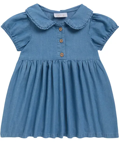 Jeanskleid mit Umlegekragen