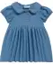 Baby jurk denim met omgeslagen kraag licht denimblauw