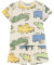 Baby T-shirt + joggingbroek wilde dieren lichtkaki