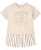 Niedliches Set aus T-Shirt + Shorts naturfarben