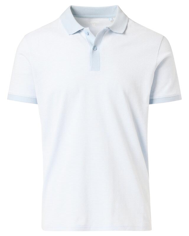 Polo texturé homme, bleu clair (KiK Poloshirt mit Struktur (hellblau)) — KiK, produit allemand authentique au Maroc