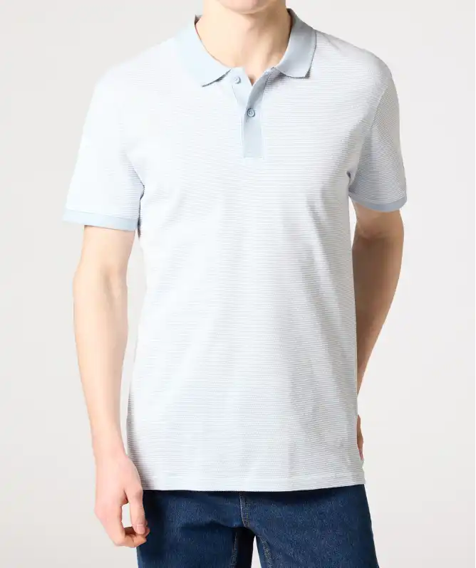 Poloshirt mit Struktur