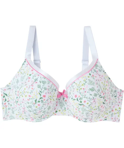 Bügel-BH mit feinem Blumenmuster