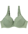 Bügel-BH mit Spitze und Mesh Khaki