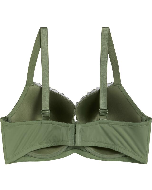 Soutien-gorge brodé de petites fleurs femme, kaki (KiK BH bestickt mit kleinen Blüten (Khaki)) — KiK, produit allemand authentique au Maroc