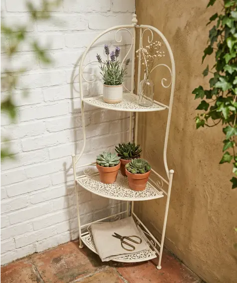 Zusammenklappbares Pflanzenregal