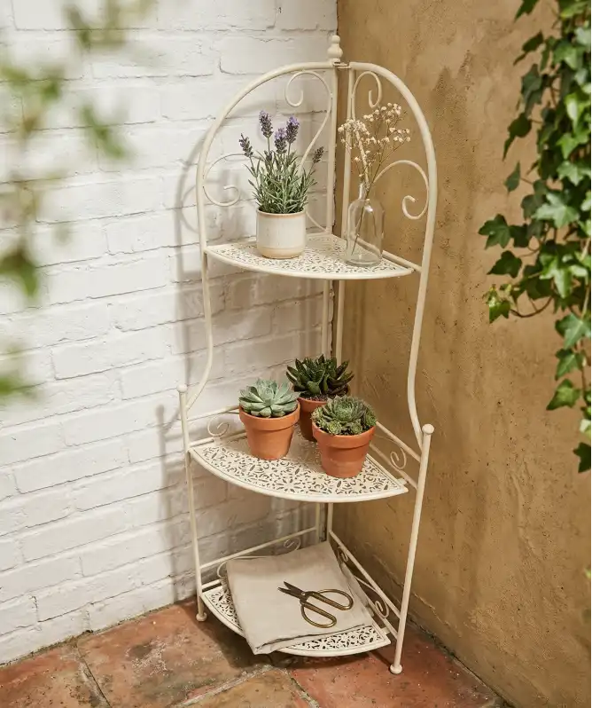 Zusammenklappbares Pflanzenregal