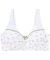 BH met fijn bladmotief wit bedrukt