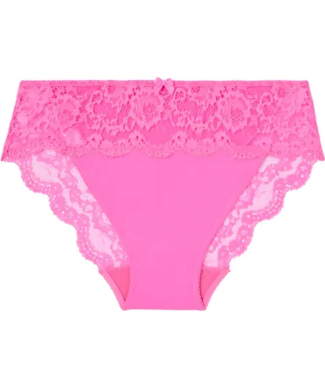 Slip in Neonfarbe mit Spitze