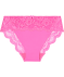 Slip in Neonfarbe mit Spitze neon pink