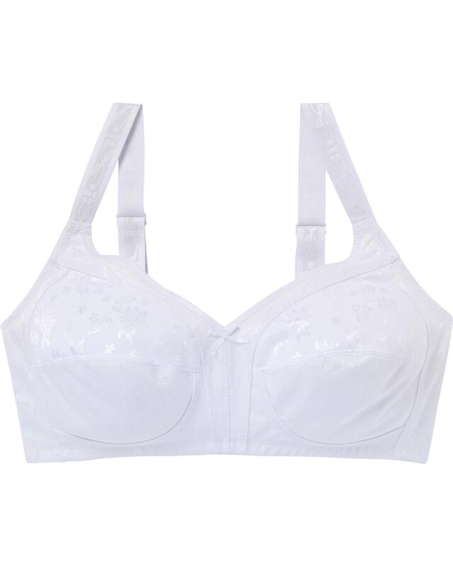 حمالة صدر ناعمة جاكار للنساء، أبيض (KiK Soft-BH Jacquard (weiß)) — KiK, منتج ألماني أصلي في المغرب