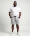 Sweatshorts in Melange grau melange