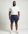 Sweatshorts in Melange dunkelblau