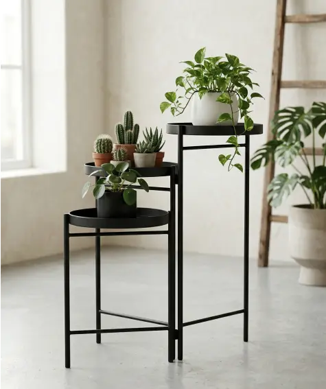 Blumentisch aus Metall