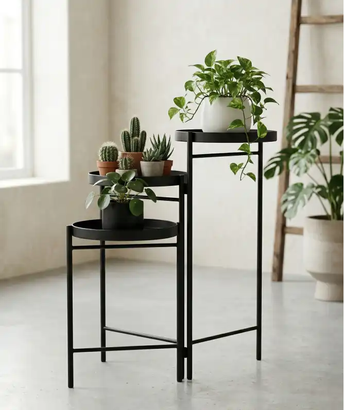 Blumentisch aus Metall