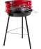 Holzkohlegrill in runder Form schwarz