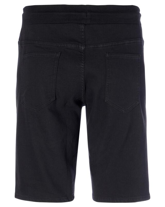 Short en sweat denim homme, noir (KiK Sweat-Denim-Shorts (schwarz)) — KiK, produit allemand authentique au Maroc