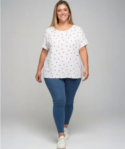 T-Shirt mit Erdbeeren