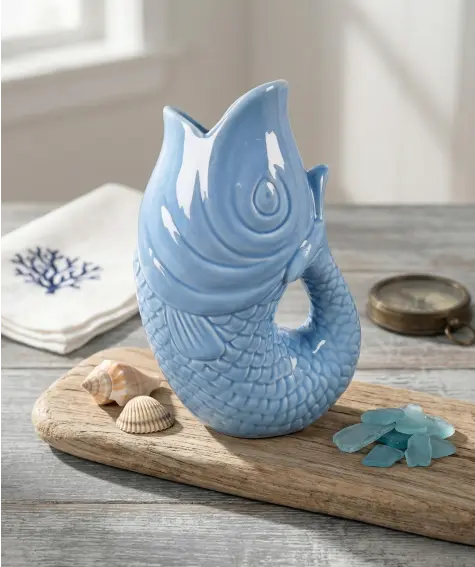 Keramikvase Koi