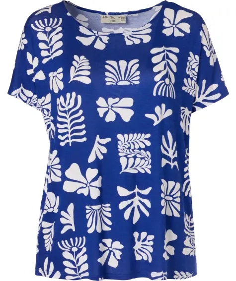 Viskose-Shirt Kurzarm