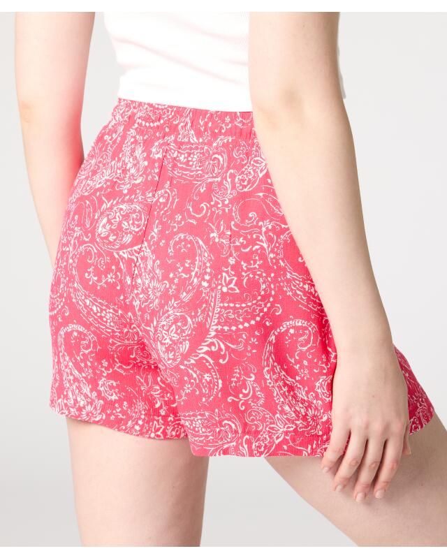 شورت ضيق للنساء، فوشيا/أبيض (KiK Pinke Shorts slim (pink/weiß)) — KiK, منتج ألماني أصلي في المغرب
