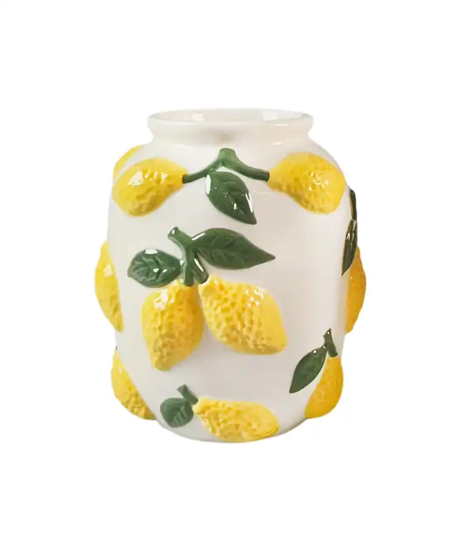 Keramikvase Früchte