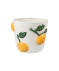 Pfanztopf Früchte weiß/orange