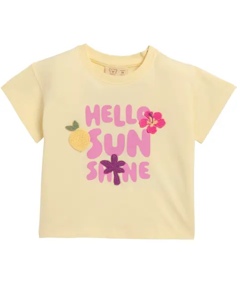 T-Shirt mit gestickten Applikationen