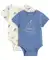 Baby rompers met bootjes blauw