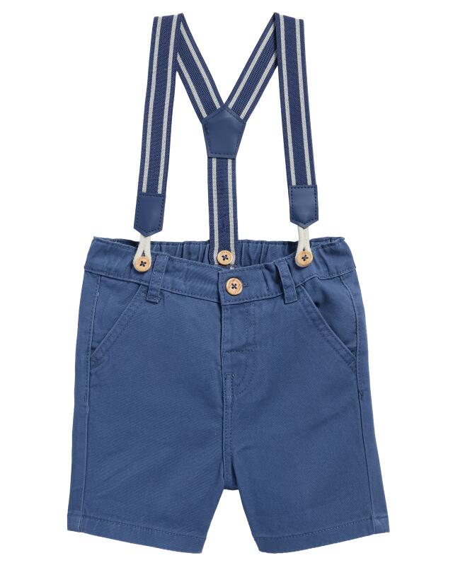 قميص + شورت بحمالات للرضيع، أزرق (KiK Hemd + Shorts mit Hosenträgern (blau)) — KiK, منتج ألماني أصلي في المغرب