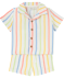 Hemd + Shorts aus Musselin apricot