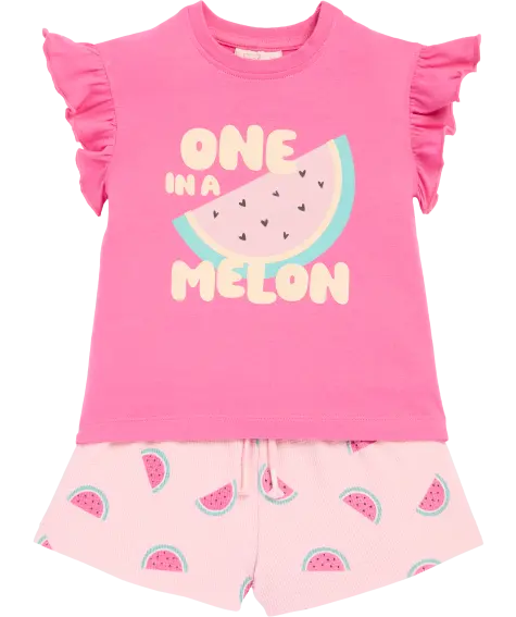 T-Shirt + Shorts  Wassermelone