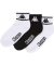 Sportsocken mit Logo schwarz