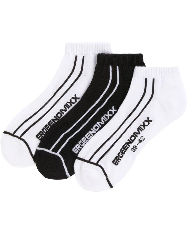 Socquettes de sport à bord côtelé homme, blanc (KiK Sport-Sneakersocken mit Rippbund (weiß)) — KiK, produit allemand authentique au Maroc