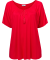 Shirt met Carmen-hals rood