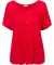 Shirt met Carmen-hals rood
