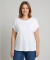 T-shirt met vleermuismouwen wit