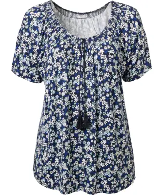Shirt met Carmen-hals