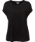 T-shirt met vleermuismouwen zwart