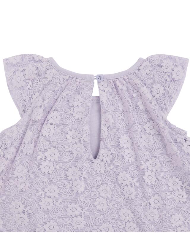 Robe à body intégré naissance fille, violet (KiK Newborn Kleid mit integriertem Body (lila)) — KiK, produit allemand authentique au Maroc