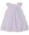 Geboorte jurkje met geïntegreerd rompertje paars