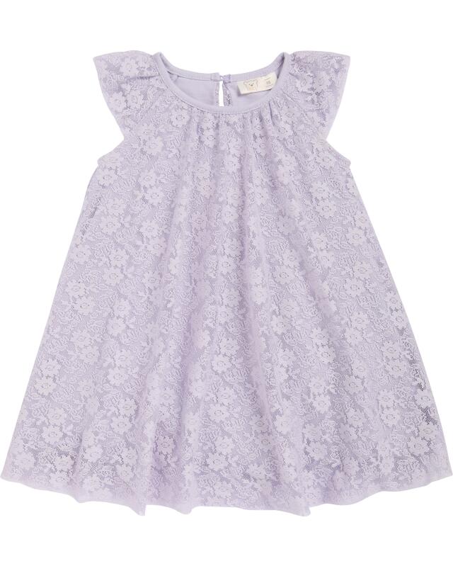 Robe à body intégré naissance fille, violet (KiK Newborn Kleid mit integriertem Body (lila)) — KiK, produit allemand authentique au Maroc