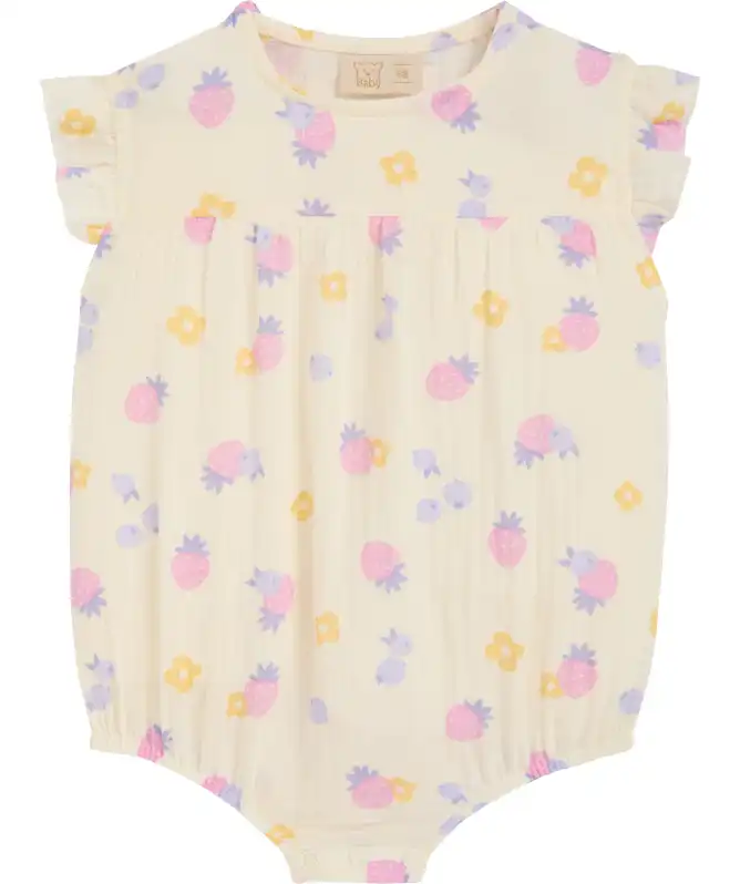 Geboorte romper van mousseline