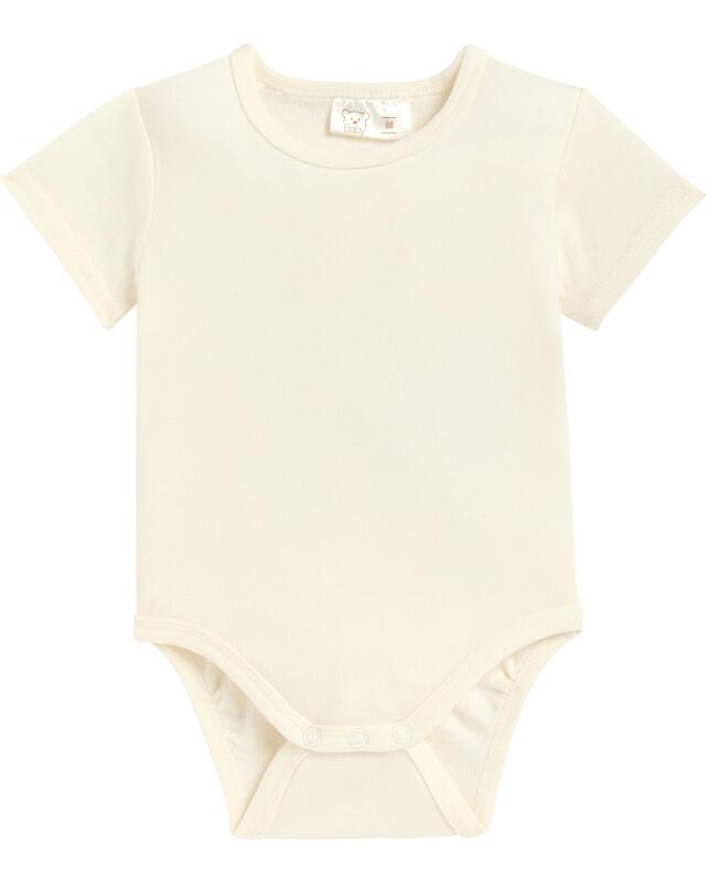 Newborn bodysuit + dungarees for boys, off-white (KiK Newborn Body + Latzhose (offwhite)) — KiK, authentic German product in Morocco
